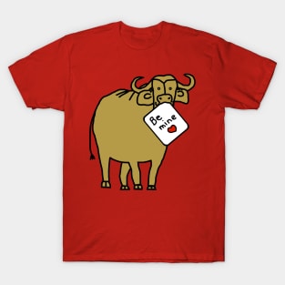 Gold Ox says Be Mine on Valentines Day T-Shirt